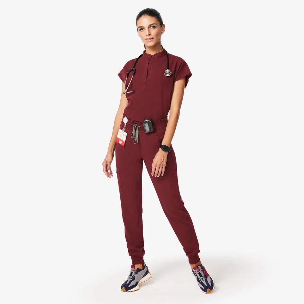 Figs Burgundy Scrubs NWOT